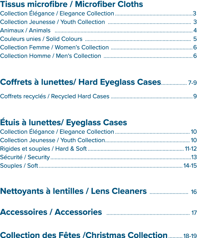 Tissus microfibre / Microfiber Cloths Collection l gance / Elegance Collection 3 Collection Jeunesse / Youth Collect...